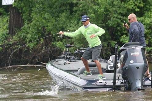 <p>Having a big smallmouth hooked can be a pretty stressful experience.</p>
