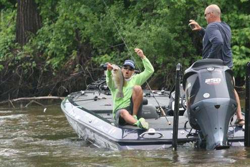 <p>A 4-pound plus fish is a huge bonus on a river that fishes as tight as the Upper Mississippi.</p>
