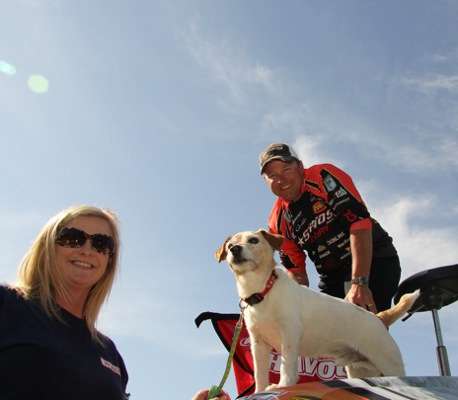 <p>Mike and Stacy McClelland take Skipper fishing and camping. "He loves to point out squirrels in the campgrounds," said Alan McGuckin.</p>
