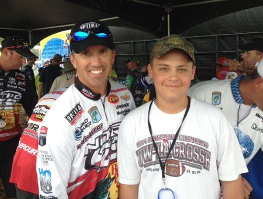 <p>Edwin Evers, current Toyota Bassmaster Angler of the Year leader, participated in the High School Elite Experience.</p>
