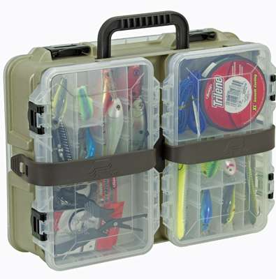 <p>Plano's Flex 'N Go Satchel allows you to pick and choose what baits and accessories you take to the lake. It comes with two 3600-size boxes that attach to the main compartment for easy removal and access. Two 3600 boxes are included as well. <a href=