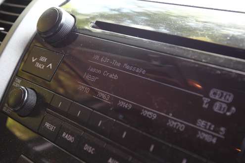 <p>XM Radio channel 63 is his personal favorite. </p>
