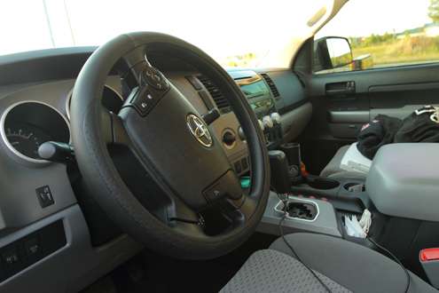 <p>The driver's seat. </p>
