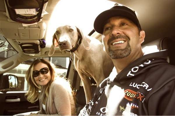 <p>Myrick is a traveling dog, hopping in the truck with Gerald Swindle and his wife, Le Ann, to go to Bassmaster Elite Series tournaments.</p>
