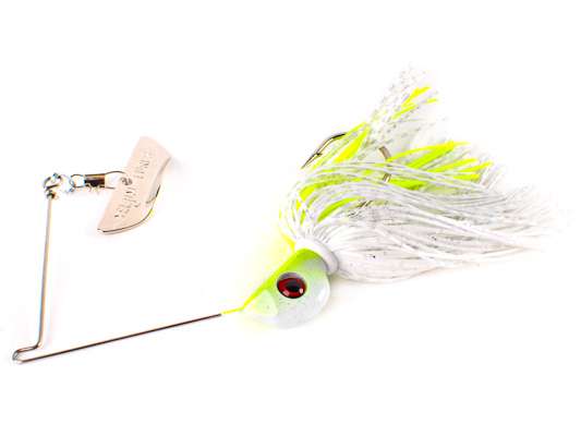 <p><u><strong>Yeljim Lures Flippin' Wizard Spinnerbait</strong></u></p>
<p>The Yeljim spinnerbait only looks like a spinnerbait but as the owner says, "It ain't a spinnerbait!" Of course he's right, as there's no swivel on this bait. The top blade shimmys and vibrates up, down and side-to-side with more flash and vibration than a regular spinnerbait can afford.</p>
