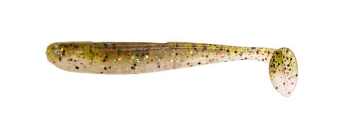 <p><u><strong>Strike King: KVD Swim-N-Shiner</strong></u></p> <p>Small, plastic swimbaits have been in huge demand since the Alabama Rig hit the scene, and now Kevin VanDam has offered his $.02 in the design of a swimbait, the Swim-N-Shiner.</p> 