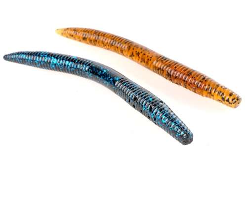 <p><u><strong>Stinky Fingers: Twitchin' Stick</strong></u></p> <p>Two more new colors from Stinky Fingers: the pumpkinseed and black blue, here in the Twitchin' Stick bait. This bait also has a sponge that soaks up attractant that is released in the bass' mouth.</p> 
