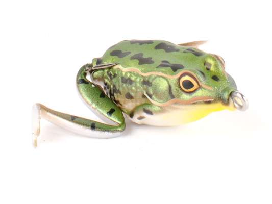 <p><u><strong>Lunkerhunt Pocket Frog</strong></u></p> <p>The Pocket Frog is more of a finesse frog and is especially good for smallmouth. The legs create a kicking and bubbling action. The placement of the hooks makes it easier to work in grass and other cover.</p> 