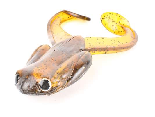<p><u><strong>Damiki Air Frog</strong></u></p> <p>The 4-inch Damiki Air Frog has two air chambers that help self-regulate the bait so it will flip over on its own. While the frog is a walking bait, it floats well and the foam feature where the hook is inserted helps extend the frog's life.</p> 