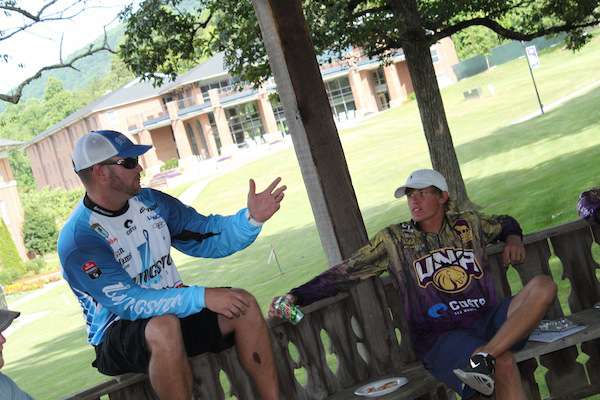 <p>Hank Cherry talks to College Series anglers about making the move to the Elite Series. </p>
