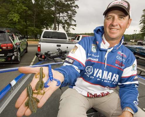 <p>Todd Faircloth reveals his most productive Strike King KVD Perfect Plastic jig trailers, the Rage Craw, Baby Rodent and Game Hawg.</p>
