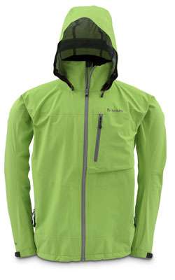 <p><u><strong>Simms Acklins</strong></u></p> <p>The Acklins jacket from Simms is lightweight and waterproof, perfect for warm afternoon showers. It's made with three-layer Gore-Tex fabric technology. It has a three-point cinch hood and a corrosion-resistant zipper. Acklins also incorporates a secure hand pocket and zips in the armpits to allow the wearer to open for ventilation.</p>
