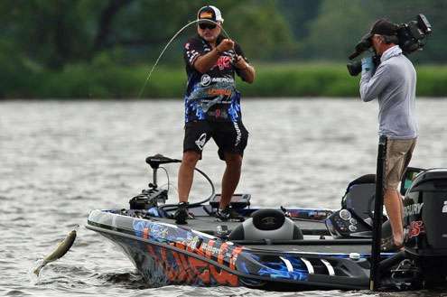 <p><strong>Bassmaster Elite Series, Diet Mountain Dew Miss. River Rumble presented by Power-Pole | June 20-23</strong></p>
<p><strong>Upper Mississippi River, La Crosse, Wis. (Riverine Reservoir)</strong></p>
<p>After last year, Elite pros showed up this year expecting to fish hollow-body topwaters over grass in backwaters and near the shore. That's what BassGold showed has won most (though not exclusively), but on the Elites that kind of mass expectation creates an opportunity for someone to do something different to win.</p>
<p> </p>
<p>Sure enough, that's what happened. Winner Tommy Biffle fished a jig downstream from offshore islands; Aaron Martens expanded on his 5th-place drop shotting pattern from last year to finish second; and Brandon Palaniuk â who might have won were it not for his Day Two DQ â cranked rocks in eddies. The third-fifth finishers â and many others â fished the expected topwater pattern.</p>
<p> </p>
<p>BassGold score: B</p>
