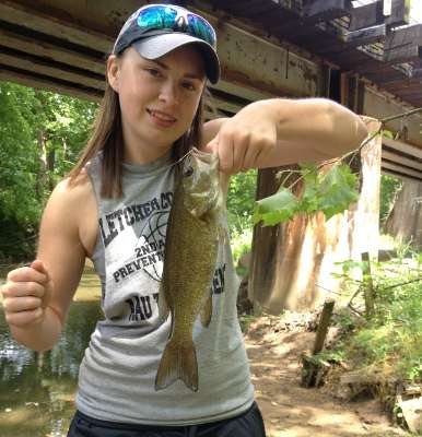 <p>Emily Blair caught this bass in Letcher, Ky., in early June.</p>
