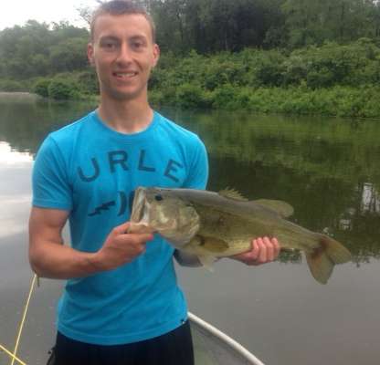 <p>"I caught this girl in Pennsylvania at our family lake," said Garrett Hysong. "I caught her on the Fourth of July. We didn't have a scale with us but she was probably an easy 5 pounds."</p>
