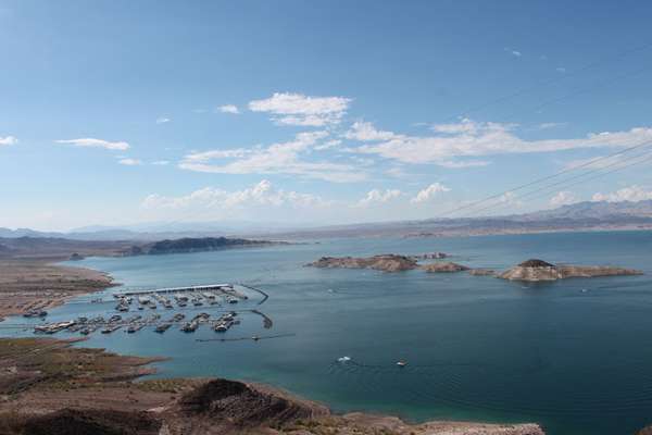 <p>...the main reason for the junket was to come here, to Lake Mead and the...</p>

