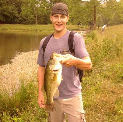 <p>"I caught this one in West Virginia at a farm pond," said Issiah Casto. "I don't know how much it weighed because I didn't have a scale."</p>
