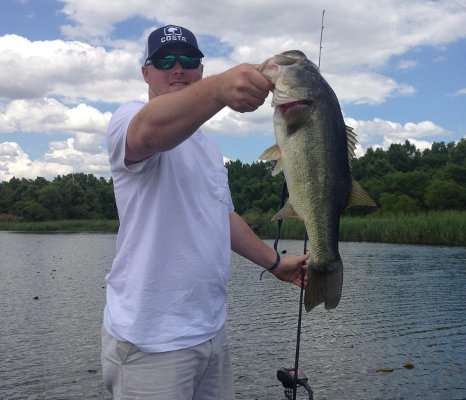 <p>"I caught this on a private pond on my farm in Jackson County, Fla.," said Jeffery Pittman. "The fish weighed 6.9 pounds."</p>
<p> </p>
