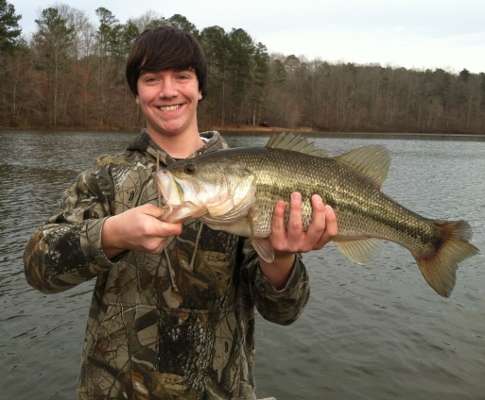 <p>"This is a 7-pound-plus bass my 15-year-old son, Dakota, caught from a 25-acre pond on our hunting lease near Waco, Ga, on March 17," said Scott Henderson.</p>
