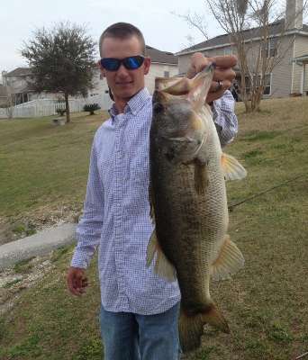<p>Trevor Corbitt caught this 9-pound, 6-ounce bass from a retention pond on a crankbait.</p>
<p> </p>
<p> </p>
