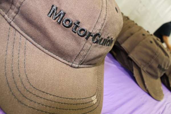<p>MotorGuide had a hat for every angler.</p>
