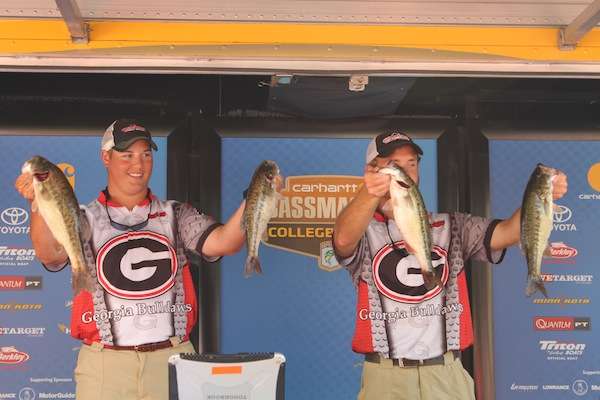 <p>Byron Kenney and Brian Rosso of the University of Georgia brought in 12-12 on Day One to tie for 7th.</p>
