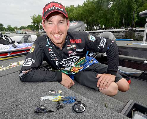 <p>Bladed baits have helped Ott DeFoe quickly establish himself as one of the top bass fishermen on the Elite Series tour. His bladed lures include a spinnerbait, buzzbait and a chattering jig.</p> 