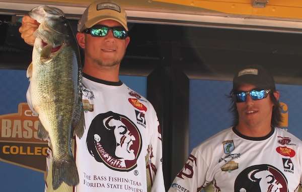 <p>Cody Spears also caught the Carhartt Big Bass on Day One, weighing 5-15.</p>
