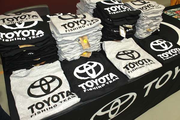 <p>Get your Toyota Fishing Team gear!</p>

