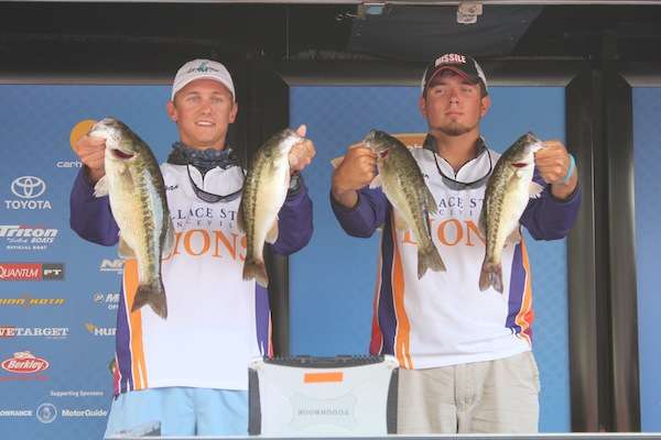 <p>Logan Shaddix and Ethan Flack of Wallace State Community College Hanceville had a solid day with 12-12 to tie for 7th.</p>
