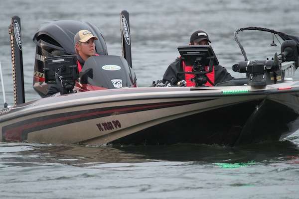 <p>Spears and Fee of FSU hope for another Carhartt big bass on Day Two like their Day One stud of 5-15.</p>

