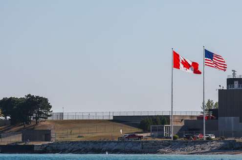 Port of Lake Huron -- the United States' and Canada's border.