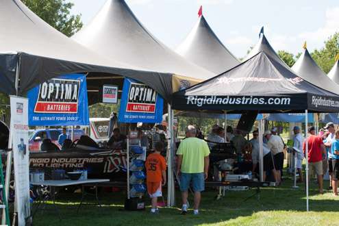 Rigid Industries and Optima Batteries are here on display.