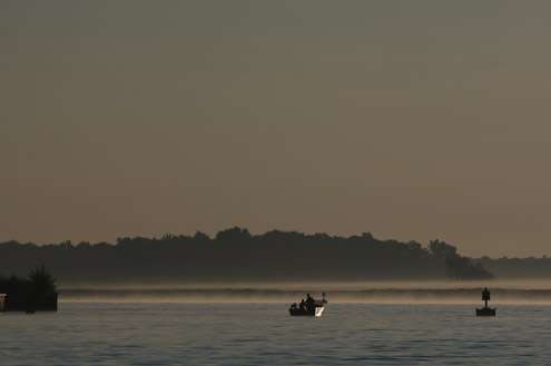 It was a beautiful start to the day on Lake St. Clair.