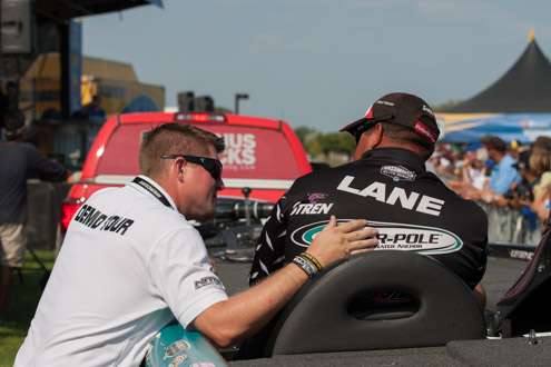 Chris Lane was really hoping for a victory here at Detroit. The 2014 Classic is on his home water, Lake Guntersville.