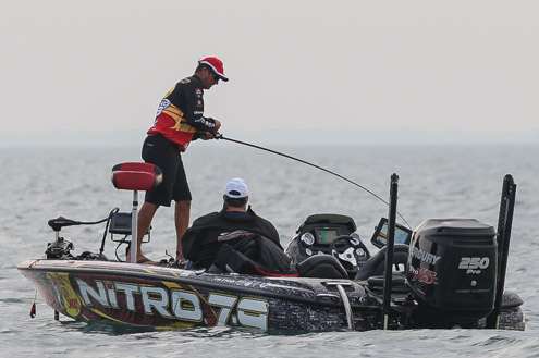 <p>Kevin VanDam is hooked up, and it looks like a keeper.</p>
