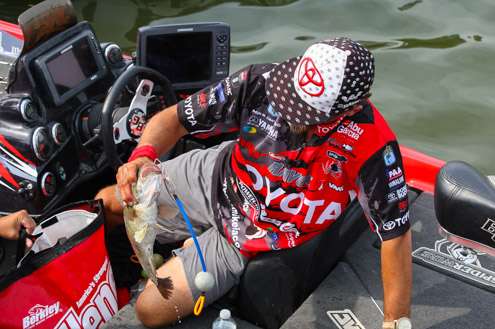 <p>Michael Iaconelli loads with bag!</p>
