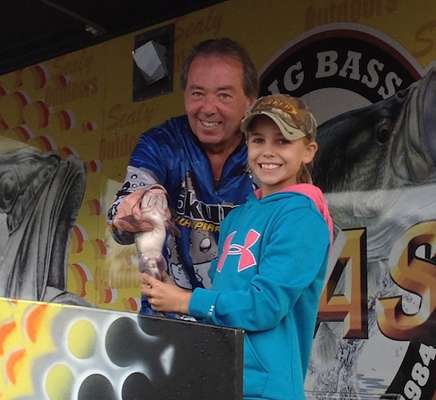 Parker Ferguson (Little Angler) was the only girl that weighed in a 1.56-pound catfish.