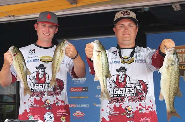 <p>Kyle Price and Jeremy Bedford of New Mexico State finished 45th with 10-15.</p>
