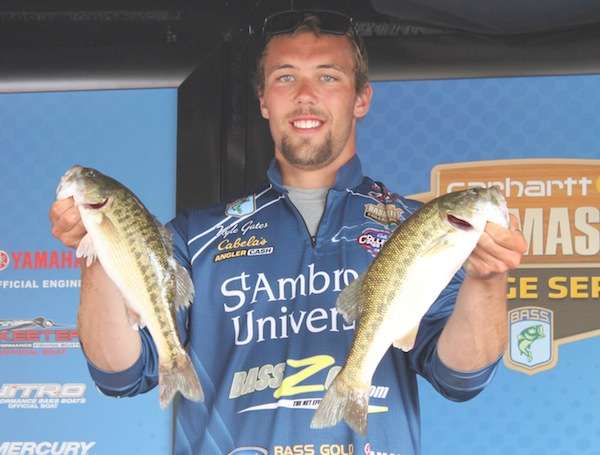 <p>Kyle Gates of St. Ambrose was the only angler to compete alone and finished 50th with 10-2.</p>
