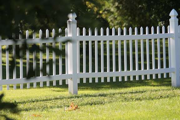 <p>...is a town of white picket fences...</p>
