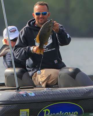 <p>Another quick look at the nice smallmouth. </p>
