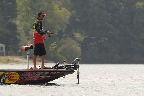 Kevin VanDam also works with drop shot.