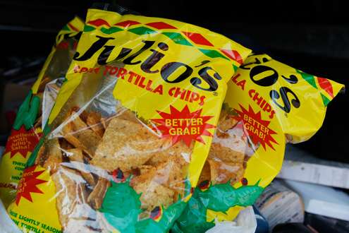 <p>Kurt is from Del Rio, Texas, and takes his favorite snacks from home with him on the road. </p>
