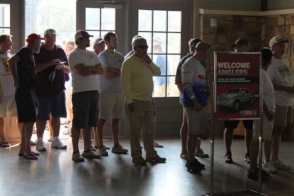 Anglers are lined up out the door. 
