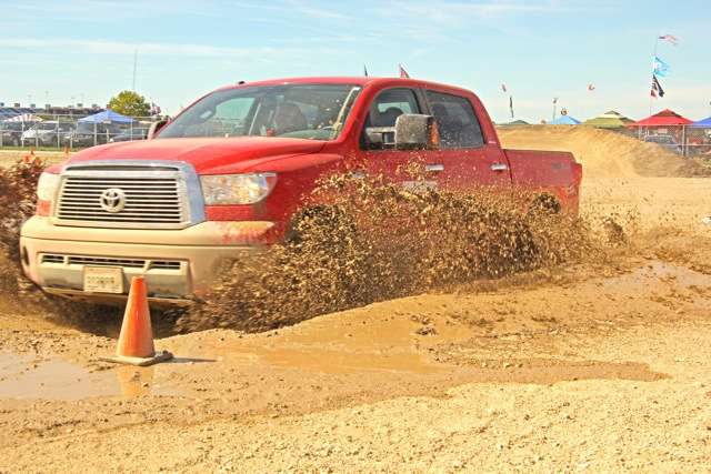 VanDam has one of the cleanest Tundras on tour â but he rolled this one through a mud bath...