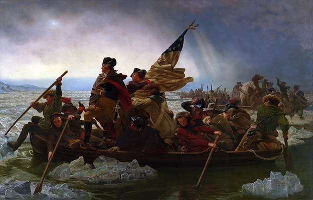 <p><strong>Elite #7 Delaware River, Philadelphia, Pa., August 7-10</strong></p>
<p>Crossing the Delaware became a lot easier with high-powered outboards, and even though George Washington looks like he's on the trolling motor in this painting, he had other things on his mind at the time. The Delaware River out of Philadelphia is new territory for B.A.S.S., but it'll be a homecoming of sorts for 2006 Toyota Bassmaster Angler of the Year Michael Iaconelli, who got started in the sport while growing up there. Come to think of it, that looks like Ike in green in the back of Washington's boat.</p>
