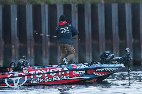 Iaconelli is wasting no time and quickly gets back to the front deck.