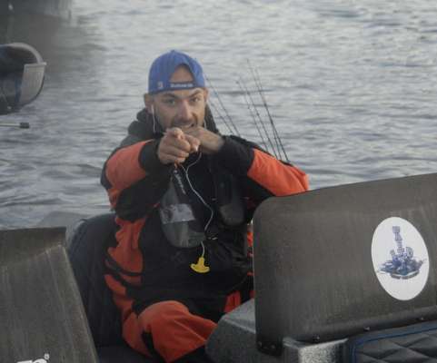 Eloy Fernandez Jofre of Spain is hoping to find fish today.