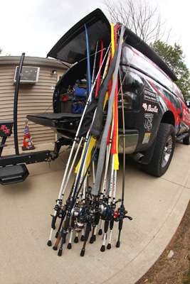 These rods were taken out of the boat and wonât be used on the final day of fishing on Lake Erie.